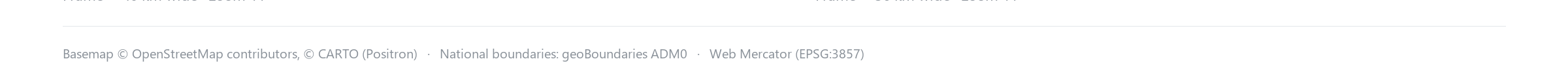 Technical map legend, scale bar, and geographic data attribution